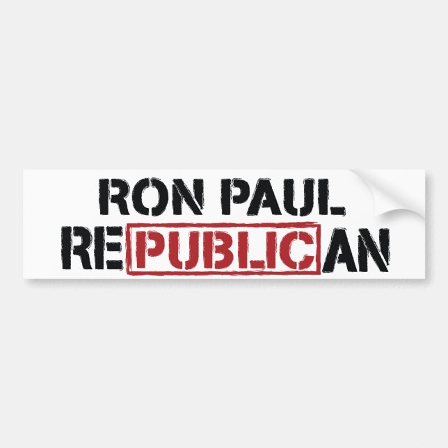 Ron Paul Republikaner-Autoaufkleber Autoaufkleber (Vorne)