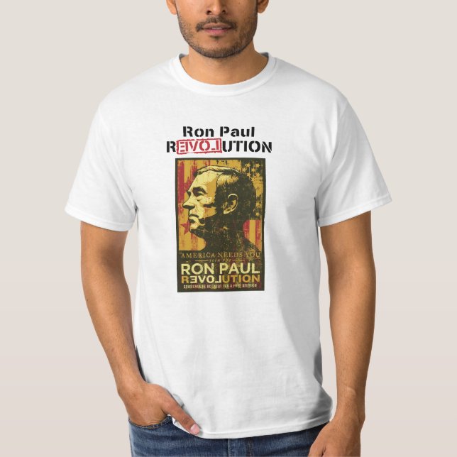 Ron Paul-Revolution - Amerika benötigt Sie zu T-Shirt (Vorderseite)