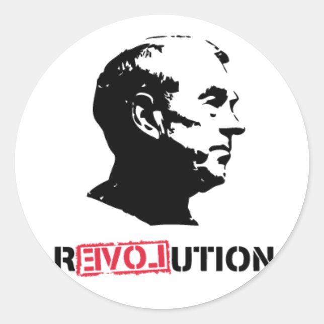 Ron Paul Revolution Aufkleber (Vorderseite)