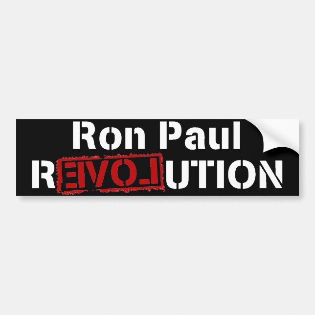 Ron Paul Revolution Autoaufkleber (Vorne)