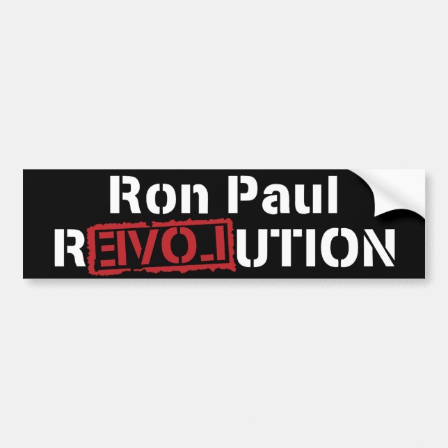 Ron Paul-Revolution Autoaufkleber (Vorne)