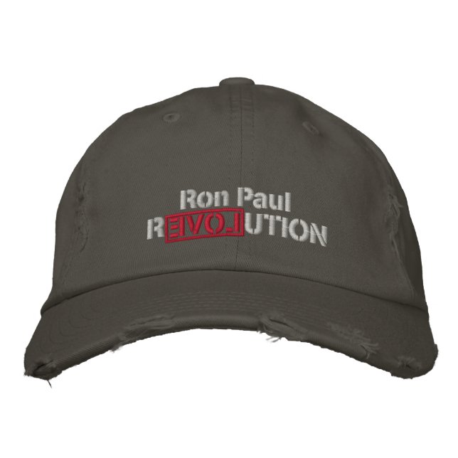 Ron Paul Revolution bestickter Hut (Vorderseite)