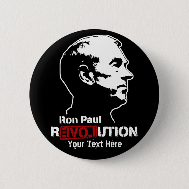 Ron Paul-Revolution Custopmizable Knöpfe Button (Vorderseite)