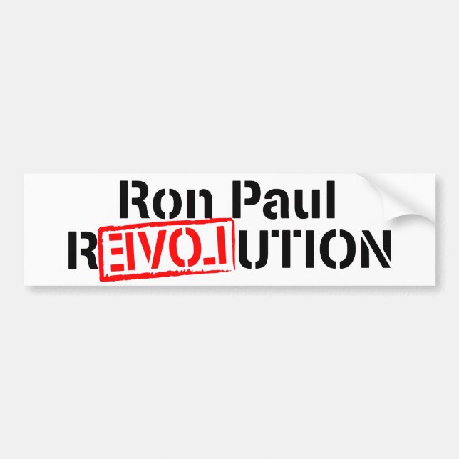 Ron Paul-Revolution fährt fort Autoaufkleber (Vorne)