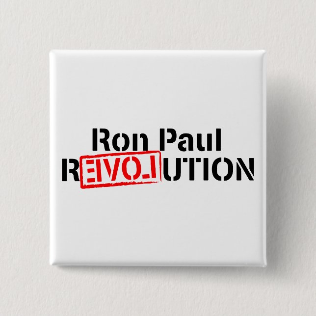 Ron Paul-Revolution fährt fort Button (Vorderseite)