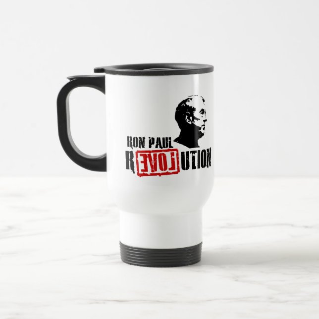 Ron Paul Revolution - Hoffnung für Amerika-Tasse Reisebecher (Links)