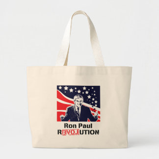 Ron Paul-Revolution Jumbo Stoffbeutel
