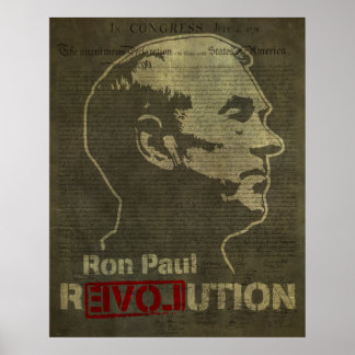 Ron Paul Revolution Print Poster