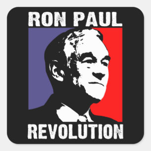 Ron Paul-Revolution Quadratischer Aufkleber