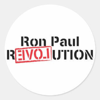 Ron Paul Revolution Round Sticker