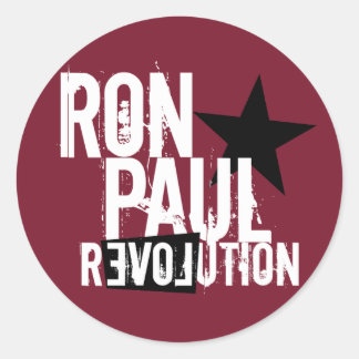 Ron Paul Revolution Runder Aufkleber
