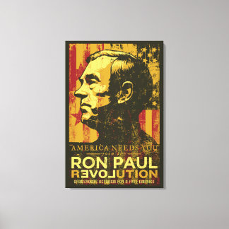 Ron Paul Revolution wrapped Canvas Leinwanddruck