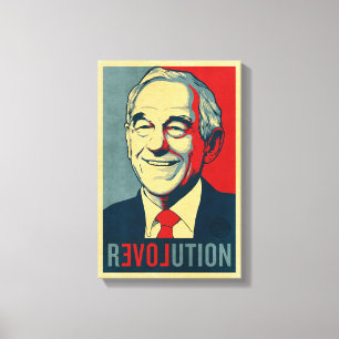 Ron Paul Revolution wrapped Canvas Leinwanddruck