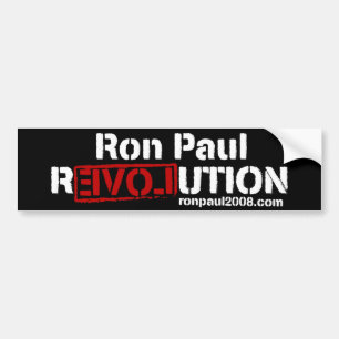 Ron Paul Revolutions-Autoaufkleber Autoaufkleber