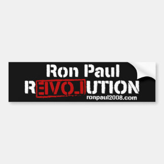 Ron Paul Revolutions-Autoaufkleber Autoaufkleber