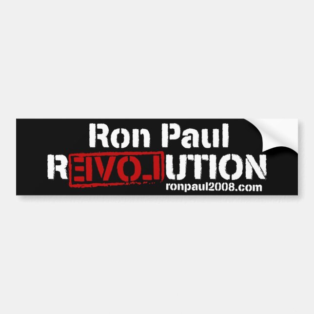 Ron Paul Revolutions-Autoaufkleber Autoaufkleber (Vorne)