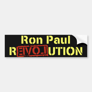 Ron Paul Revolutions-Autoaufkleber Autoaufkleber
