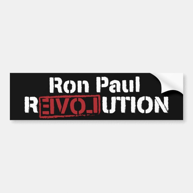 Ron Paul Revolutions-Autoaufkleber Autoaufkleber (Vorne)