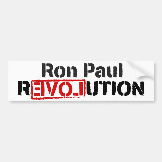 Ron Paul Revolutions-Autoaufkleber Autoaufkleber (Vorne)