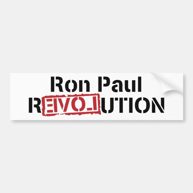 Ron Paul Revolutions-Autoaufkleber Autoaufkleber (Vorne)