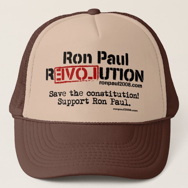 Ron Paul-Revolutions-Hut Truckerkappe (Vorderseite)