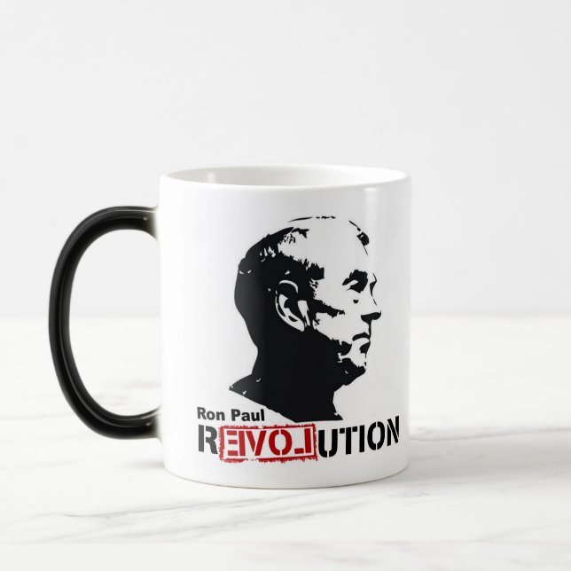 Ron Paul Revolutions-Kaffee/Tee-Schale/Tasse Verwandlungstasse (Links)