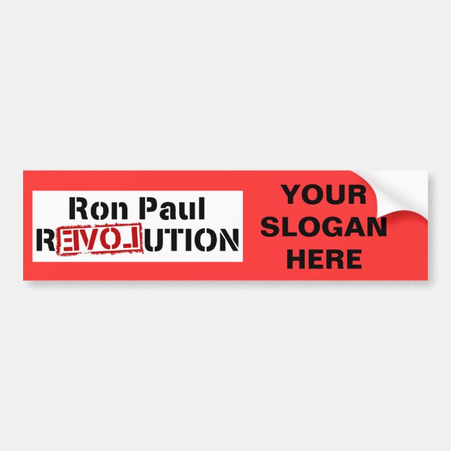 Ron Paul-Revolutions-Logo Autoaufkleber (Vorne)