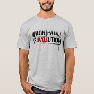 Ron Paul-Revolutions-Schablonen-Graffiti T-Shirt