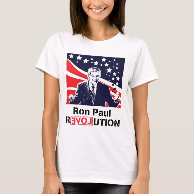 Ron Paul Revolutions-T - Shirtweiß T-Shirt (Vorderseite)