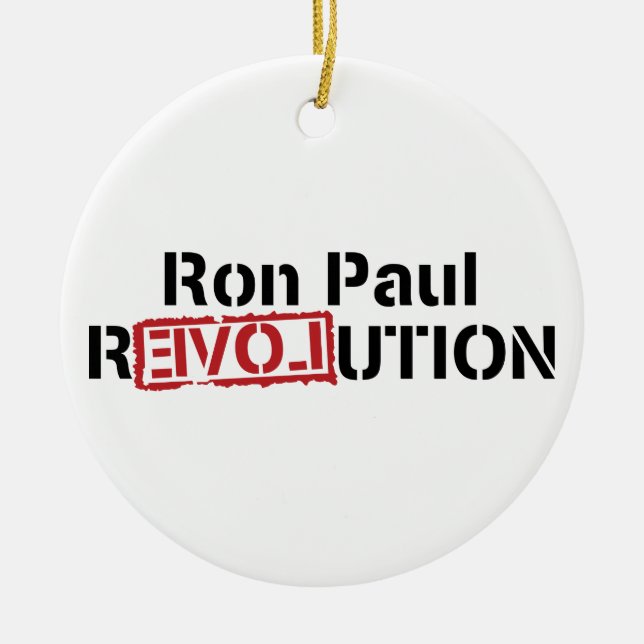 Ron Paul-Revolutions-Verzierung Keramik Ornament (Vorne)