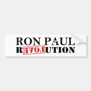 Ron Paul Revolutions-Weiß-Autoaufkleber Autoaufkleber