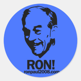 Ron Paul "Ron!" Umlaufheber Runder Aufkleber