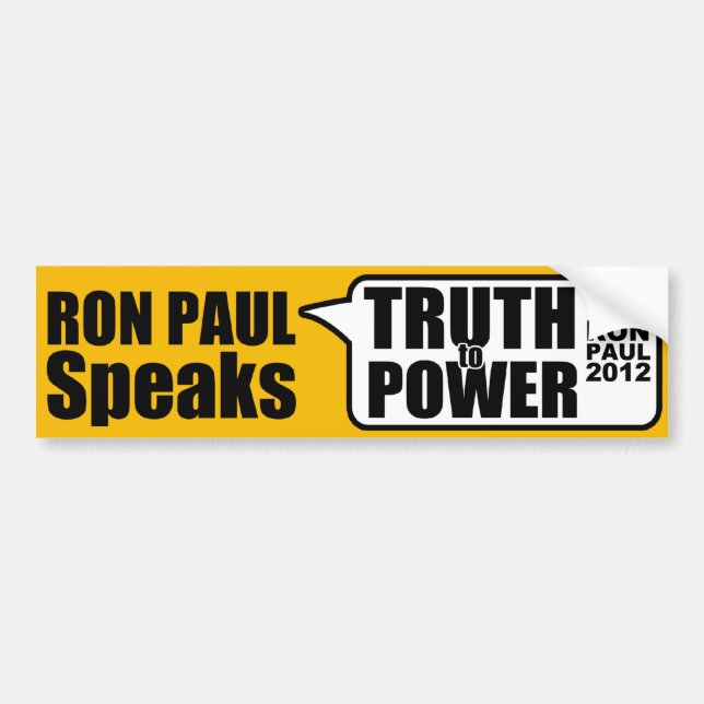 Ron Paul spricht Autoaufkleber (Vorne)
