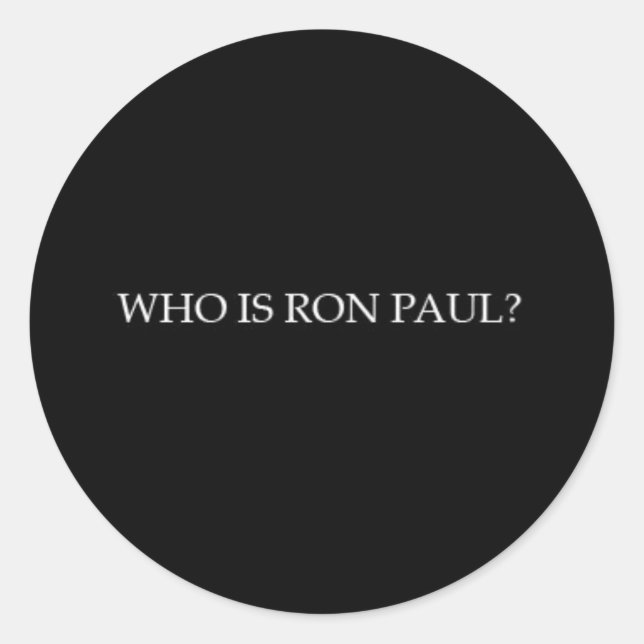 Ron Paul sticker (Vorderseite)