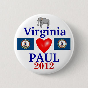 Ron Paul Virginia 2012 Button