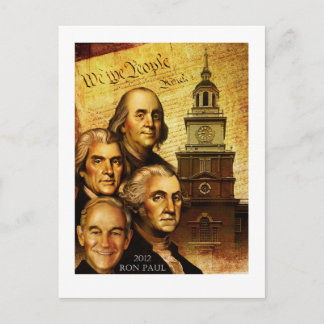 Ron Paul "We The People" Postkarte