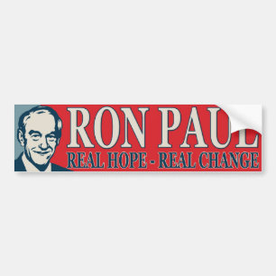 Ron Paul: Wirkliche Hoffnung - wirkliche Änderung Autoaufkleber