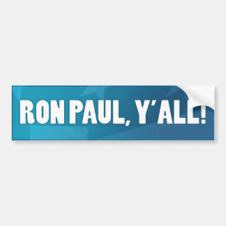 Ron Paul, Yall! Autoaufkleber