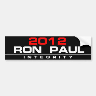 RON PAULintegrität 2012 Autoaufkleber