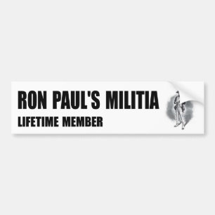 Ron Pauls Miliz-Autoaufkleber Autoaufkleber