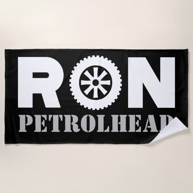 Ron Petrol Head Strandtuch (Vorderseite)