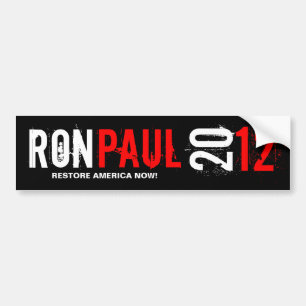 Ron Pual 2012 - Wiederherstellung Amerika jetzt Autoaufkleber