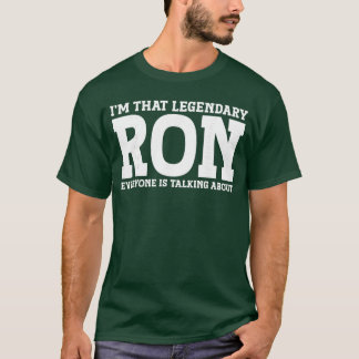 Ron Vorname Spitzname Lustig Ron retro T-Shirt