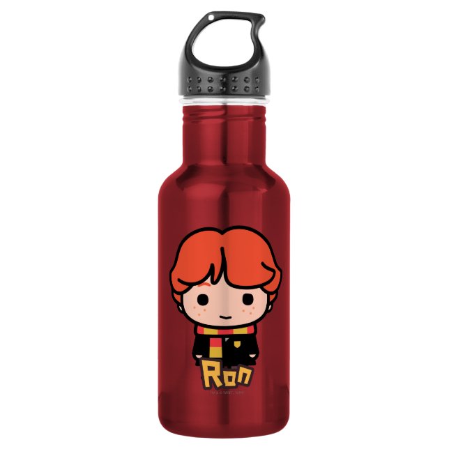 Ron Weasley Cartoon Art Edelstahlflasche (Vorderseite)