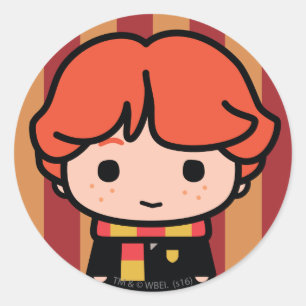 Ron Weasley Cartoon Art Runder Aufkleber