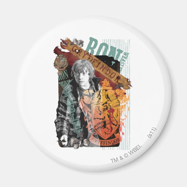 Ron Weasley Collage 1 Magnet (Vorne)