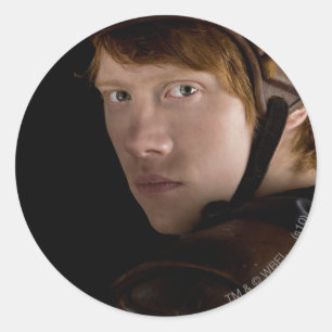 Ron Weasley oben übersetzt Runder Aufkleber