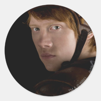 Ron Weasley oben übersetzt Runder Aufkleber