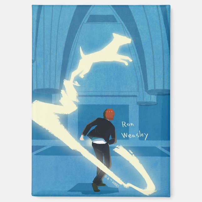 Ron Weasley Patronus Malerei Magnet (Vorderseite)