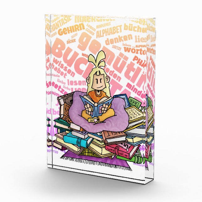 Rona - Bücherwurm /  Fotoblock (Rechts)